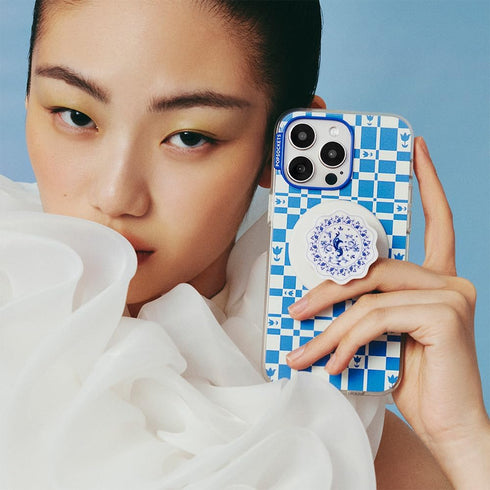 PopSockets Magnetic Phone Grip for MagSafe - Peacock Saucer Design