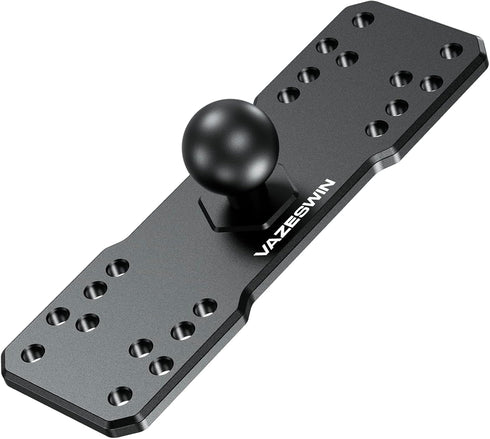 1" Ball Aluminum Alloy Fish Finder Mounting Plate, Universal Marine Electronic Mount for Garmin, Lowrance, Humminbird,