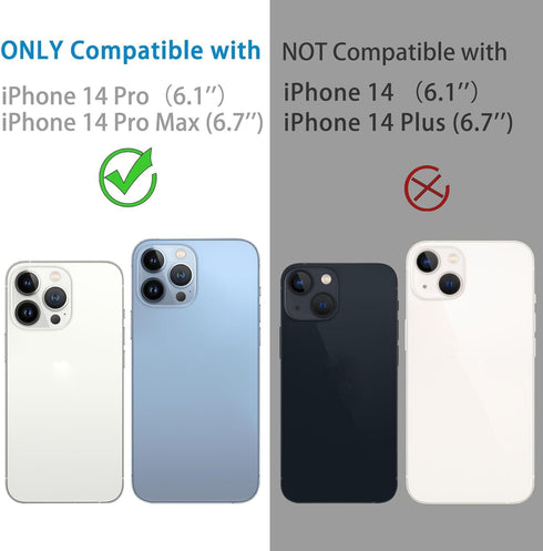 Compatible with iPhone 14 Pro and iPhone 14 Pro Max Camera Lens Protector, Anti-Scratch Tempered Glass Camera Screen Protector Shockproof Full Protective Camera Cover Case Friendly Lens Cover-Silver