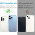 Compatible with iPhone 14 Pro and iPhone 14 Pro Max Camera Lens Protector, Anti-Scratch Tempered Glass Camera Screen Protector Shockproof Full Protective Camera Cover Case Friendly Lens Cover-Silver