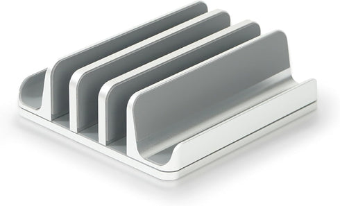 Multiple Laptop Holder Vertical Stand, Adjustable Vertical Stand Holds 5 Devices, Fits All Laptops and Tablets