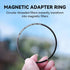 82mm 0.5s Kase Magnetic Adapter Ring, Aviation Aluminum Snap-On Frame for CPL/ND/UV Filters, No Light Leak & Vignette