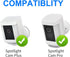 Wall Ceiling Mount Bracket for Ring Spotlight Cam Plus/Pro, Security Camera Holder for Better View Angle, 1 Pack, White