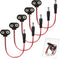 CHANZON UL Wires 9v Battery Connector Plug, 5 Pack Jack T-Type for Arduino Battery Power Leather Clip with Center