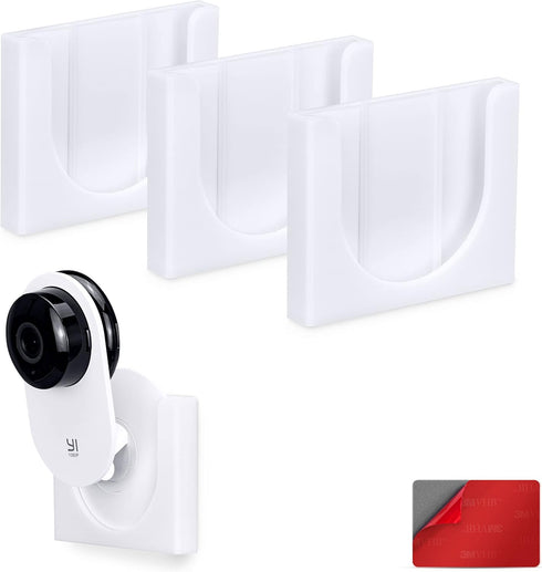 Wall Mount for YI Home Security Camera, 3 Pack Adhesive Holder with Strong 3M VHB Tape