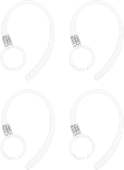 Replacement Earhook for Motorola Elite Flip HZ720 HX550 H19 H19txt H17 H525 H520, 4 Pcs, Clear