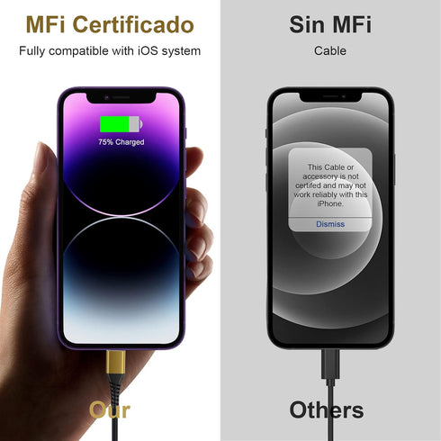 Short 12inch iPhone Charger Cable, Apple Certified Fast Charging Cord for iPhone 11/11Pro/11Max/X/XS/XR/XS Max