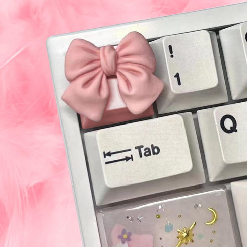 Cute Bow-Ties Keycap, 1pcs Custom OEM R4 Profile ESC-Key for Cherry MX Switches Mechanical Gaming Keyboard