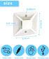 60 PCS 3/4" Zip Tie Mounts - Self Adhesive Cable Tie Anchors for Indoor Outdoor Cable Management (White, 60PCS-3/4INCH)