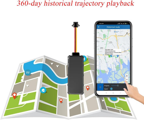 Reiwour 4G Hard Wired GPS Tracker for Vehicles One Month Subscription Included Hardwired Car Tracker Device