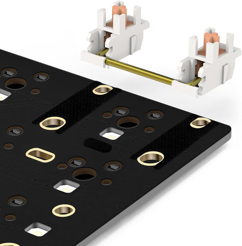 YIMAGUJRX Keyboard Stabilizer Switch Pads, 20Pcs Teflon Film & 12Pcs Steel Wire EVA Pads (Black)