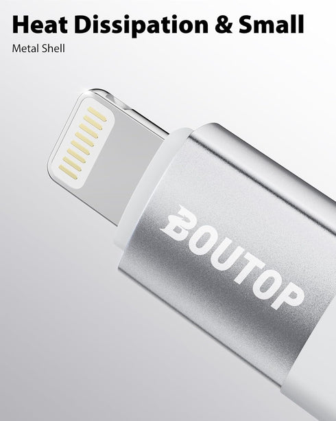 MFi Certified USB C to Lightning Adapter, Type C to Lightning Adapter for 36W PD Fast Charging Compatible with iPhone