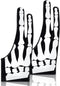 2 Pieces Skeleton Artist Glove for Drawing Tablet, 2 Finger Digital Tablet Glove for Pad Painting Writing, Right Hand