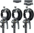 Godox S2 Speedlite S-Type Bracket Bowens Mount for Godox V1 AD200Pro AD400Pro, Precise Tilt Control and Umbrella Mount