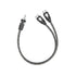 1ft RCA 1 Male to 2 Female Audio Speaker Y Adapter Splitter Cable (2 Pack)