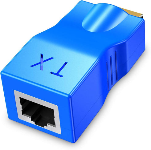 Eanetf 2 RJ45 5e 6 1080p HDMI Repeater, PCS HDMI Extender Transmitter and Receiver Network Over Cat / with Built