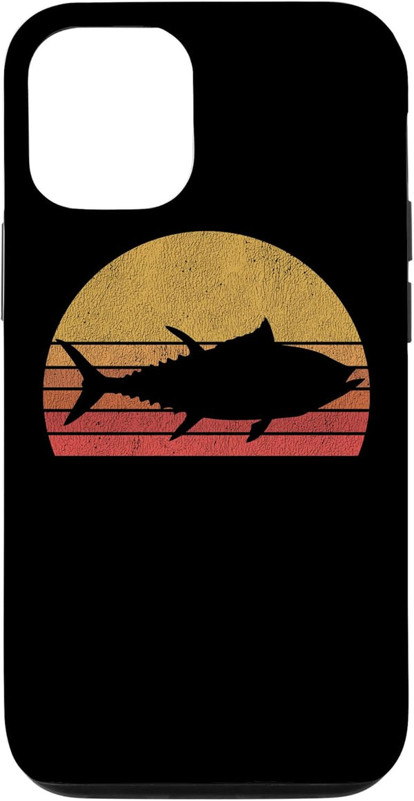 Northern Outdoors Tuna Collection Tuna Fishing Retro Sunset Bluefin Tuna Fisherman Case for iPhone 12/12 Pro