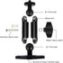 xik 1/4"-20 360 Metal Mount with Drill Plate Base for Monitors, Action CameraCCTV Cameras, Camcorders, Rotation