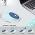 Wireless Keyboard and Mouse Combo - 2.4GHz USB Cordless Round Keys Set for Laptop, Computer, TV (Indigo Blue)