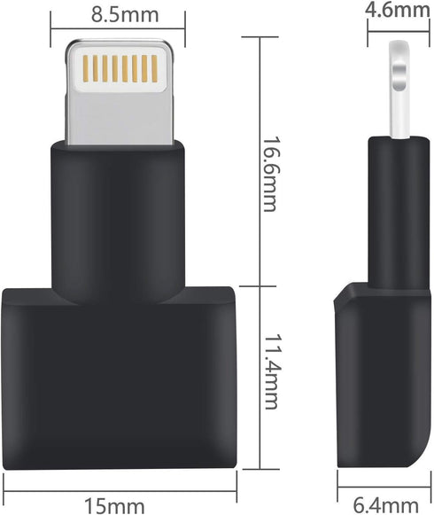 Lightning Extender: Male to Female Adapter for iPhone, iPad, iPod with 8-pin Lightning Connector. Compatible with i10L,