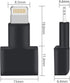 Lightning Extender: Male to Female Adapter for iPhone, iPad, iPod with 8-pin Lightning Connector. Compatible with i10L,