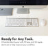 Macally Ultra Slim USB Wired Computer Keyboard, Full Size for Apple & Windows, Low Profile