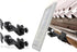 Wasserstein Gutter Mount for Ring, Arlo, Blink, Reolink Cams & Solar Panels, 2 Pack, Black