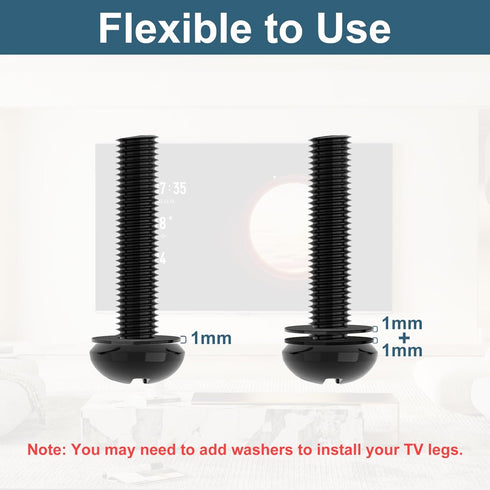 Yaotieci 27" 32" 43" 49" 50" 55" 60" 65" 70" 75" 86" TV Mount Screws for LG TV Legs Replacement Screw, TV Stand Screw