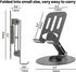 Lusosh 360 17 16 Universal Metal Cell Phone Stand, Multi-Angel Adjustable Rotation Non-Slip Metal Phone Stand