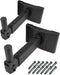 HW-339 Speaker Wall Mount, Wall Mount Brackets Support up to 100lbs, Swivel & Tilt for Large Speakers, 2 Packs (Black)