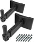 HW-339 Speaker Wall Mount, Wall Mount Brackets Support up to 100lbs, Swivel & Tilt for Large Speakers, 2 Packs (Black)