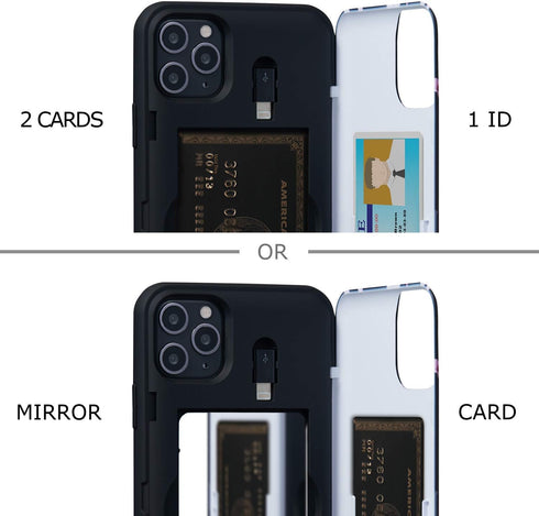 TORU CX PRO for iPhone 11 Pro Max Case Wallet, Shockproof Heavy Duty Cover with Hidden Card Holder, Flowers