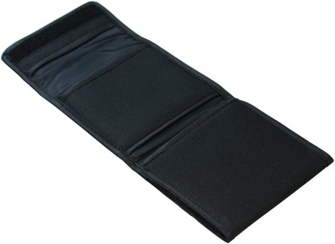 2 PCS Padded Tri-fold 3 Pocket Wallet-Style Filter Case - for Circular Filters 40.5mm to 82mm + CamDesign Wristband