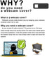 EYSOFT 0.02in Webcam Cover Slider, Laptop Camera Cover Ultra-Thin fits Echo Spot Smartphones Tablets Macbooks Computers