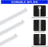 KOOWIN 200 Pack Bulk Medium Nylon Plastic Cable Zip Ties, 8 Inch Wire Wraps, White