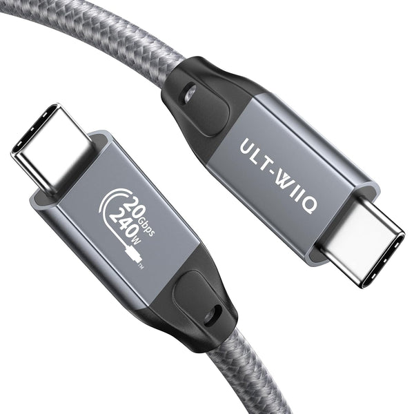 ULT-WIIQ USB C to USB C Cable High Speed 20Gbps Data Transfer, 240W PD 3.1 Fast Charging for iPhone 15