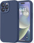 LOVE 3000 Designed for iPhone 14 Pro Case - Premium Silicone with Anti-Scratch Microfiber Lining, Navy Blue