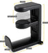 Headphone Holder Under Desk, Gaming Headset Hook with 360-Degree Adjustable Rotating Arm Clamp (Black)