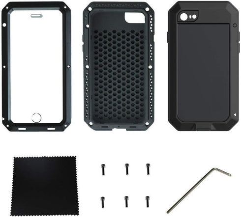 Marrkey 360 Full Body Protective Case for iPhone 7/8/SE - Heavy Duty Shockproof Tough Armor with Silicone Screen