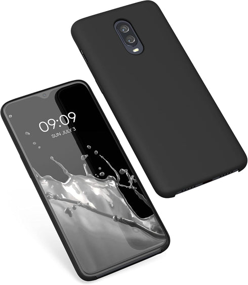 kwmobile Case Compatible with OnePlus 6T - TPU Silicone Phone Cover with Soft Finish, Black