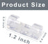 120Pcs Self Adhesive Transparent Cable Clips, Heavy Duty Wire Holder for Tidy Drop Cord Management