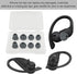 Silicone Replacement Earbud Tips Compatible with Powerbeats Pro, 4 Pairs Dark Gray Rubber Tips for Headphones
