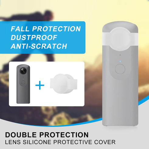 PULUZ PC Protective Lens Cover Case for Ricoh Theta SC2 / S/V Spherical Cameras Accessories