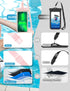 Wellhouse Waterproof Phone Pouch, Compatible with iPhone 15 14 13 12 Pro Max XS, IPX8 Dry Bag, Luminous Blue Pink 2Pack
