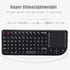 Mini Keyboard - 2.4GHz Keyboard with Touchpad, US Layout, Portable Handheld Rechargeable