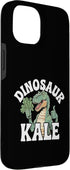 Dinosaur Kale Design Co. 15 Funny Dinosaur Kale Raw Vegan Greens Vegetable Aesthetic Case for iPhone