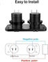 Jtron 1-Socket Cigarette Lighter Power Adapter DC Outlet Splitter, 2.1A Waterproof Dual USB Slot Socket for RV Car Boat