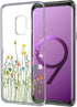 Unov Case Compatible with Galaxy S9, Clear Soft TPU Shock Absorption Protective Back Cover with Floral Pattern (Flower