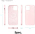 elago Magnetic Silicone Case for iPhone 12/12 Pro, Lovely Pink, Built-in Magnets, Compatible with MagSafe Accessories