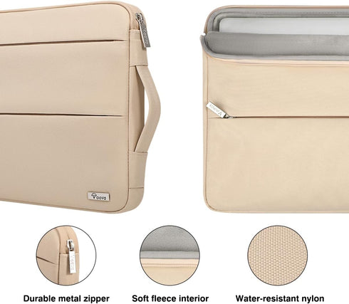 Voova 15.6-16 Inch Laptop Sleeve Carrying Case, Waterproof Computer Bag Cover Compatible with MacBook Pro 16, Dell XPS